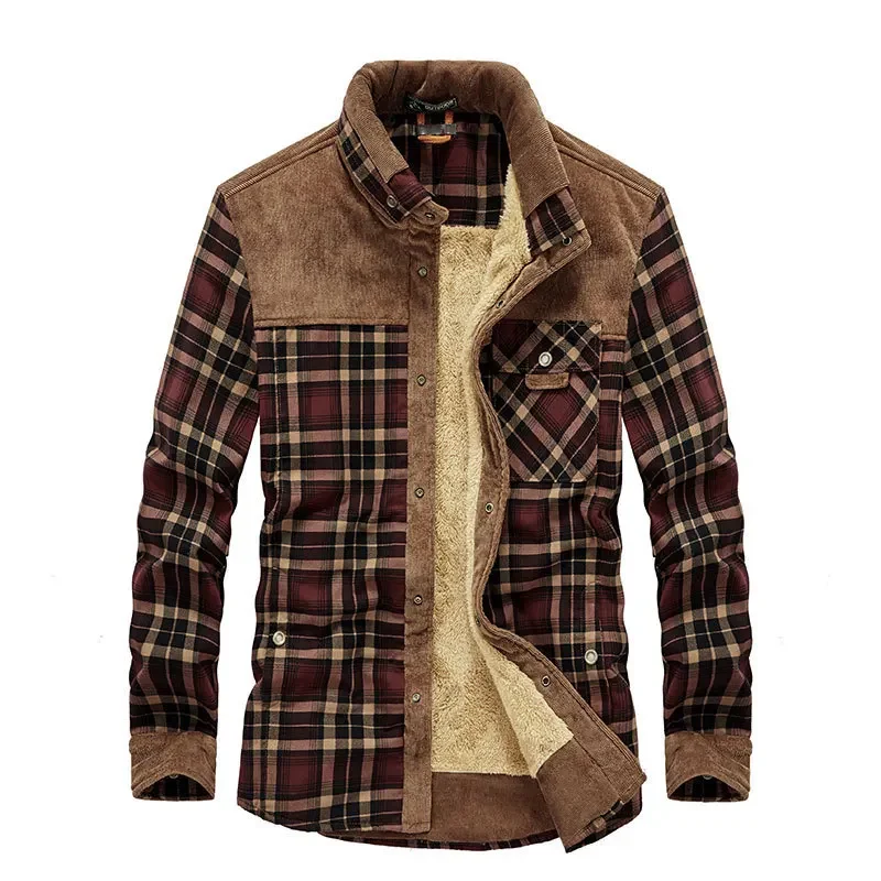 Flannel Shirt Lined - Áo Kẻ Sọc Áo Thu Đông