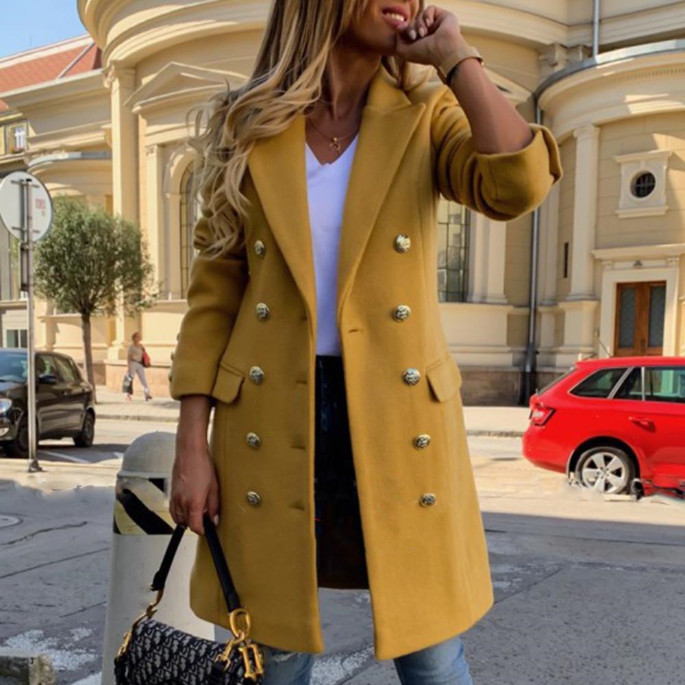 Fashion new women's autumn and - đánh giá và giá Wool Coat Peacoat