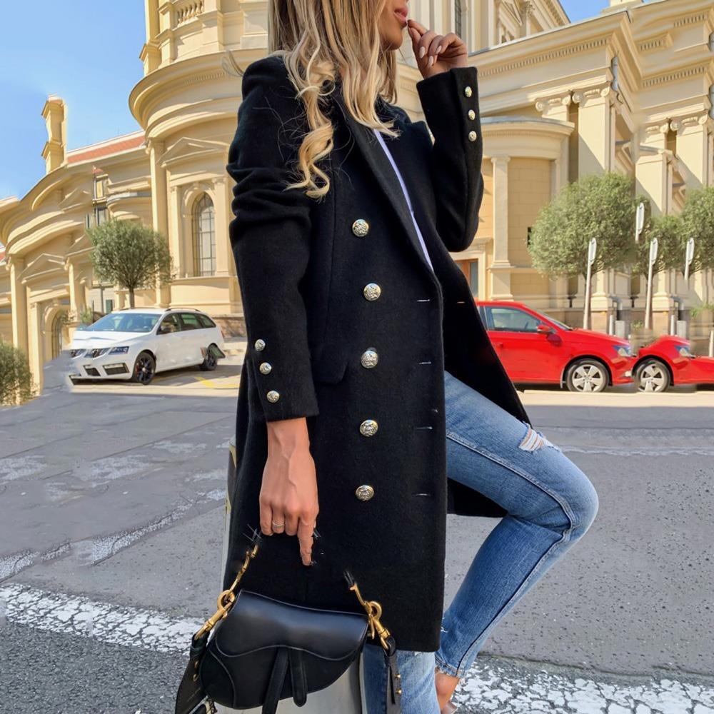 Fashion new women's autumn and - đánh giá và giá Wool Coat Peacoat