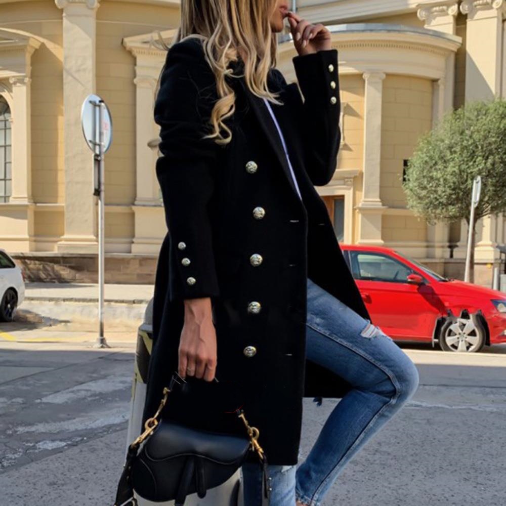 Fashion new women's autumn and - đánh giá và giá Wool Coat Peacoat