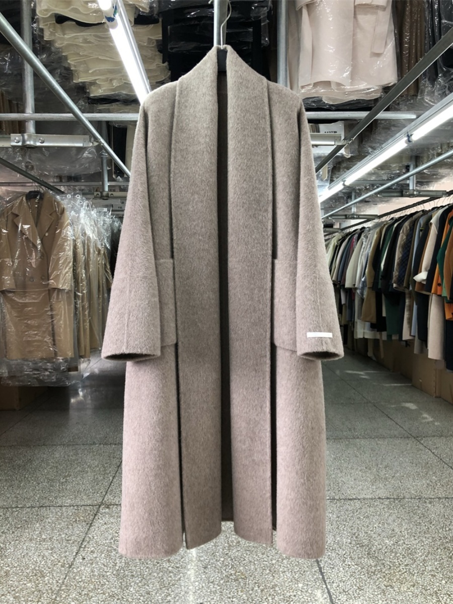 Big Collar Bathrobe Style Doub - đánh giá và giá Wool Coat Peacoat