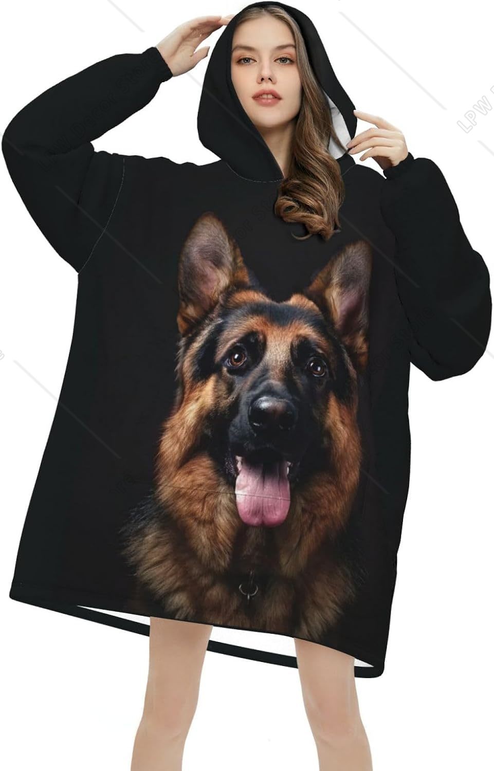 Dog German Shepherd Wearable B - đánh giá và giá Sherpa Hoodie Fleece