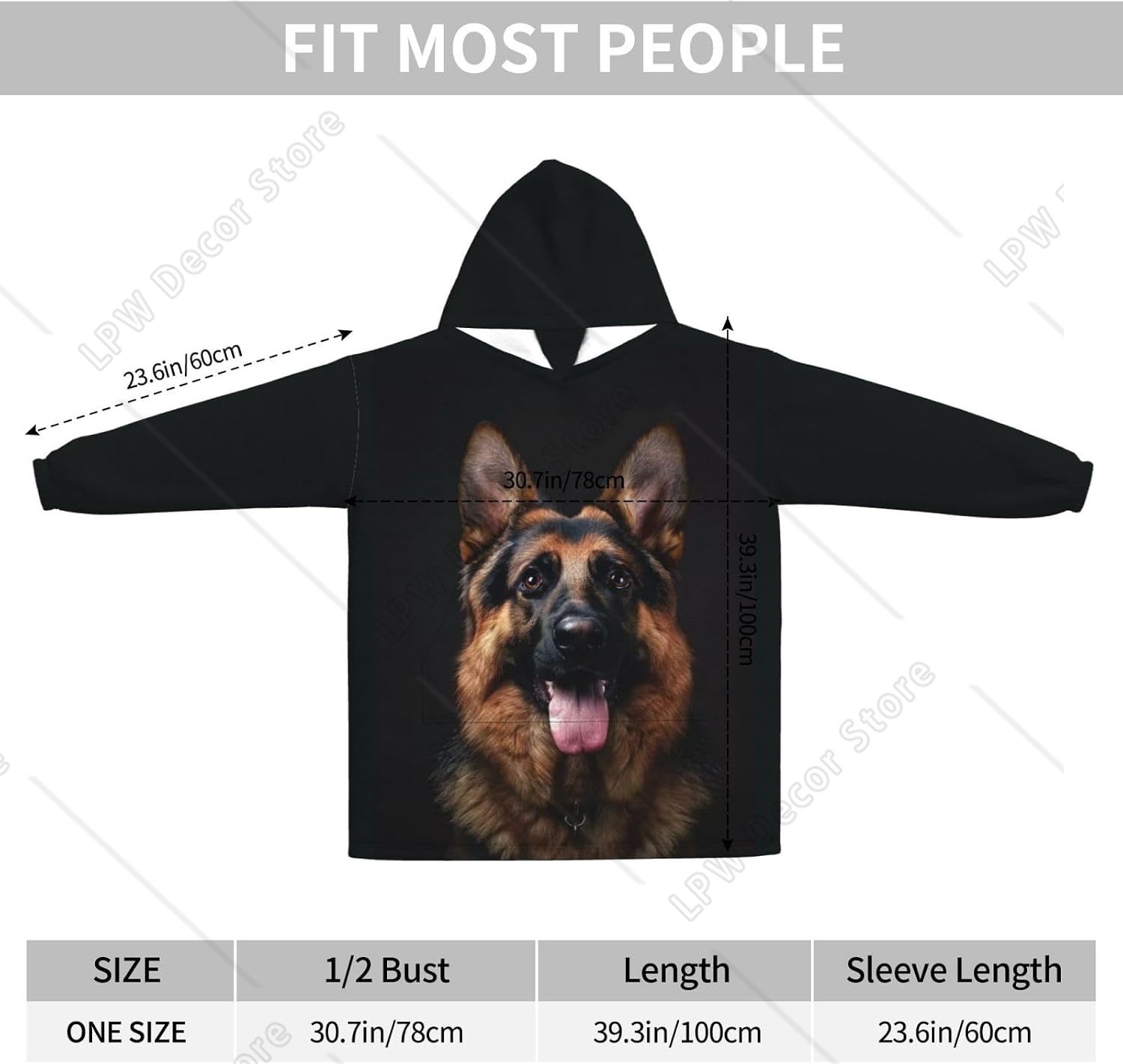 Dog German Shepherd Wearable B - đánh giá và giá Sherpa Hoodie Fleece