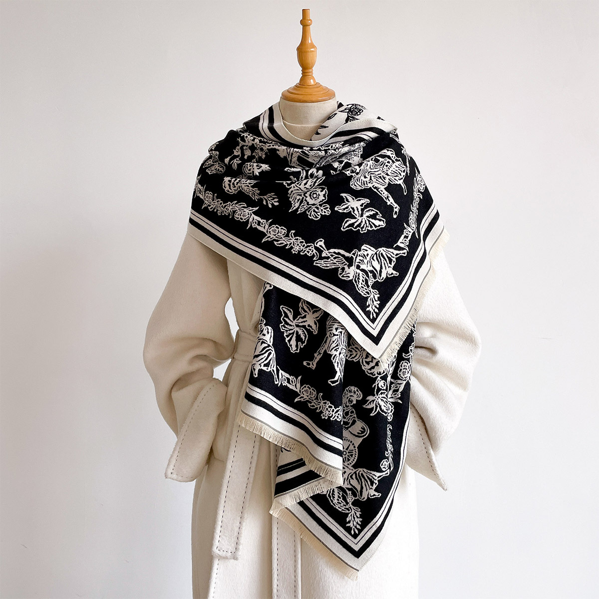 Scarf Female Hijab Pashmina Ba - đánh giá và giá Cashmere Pashmina Wrap