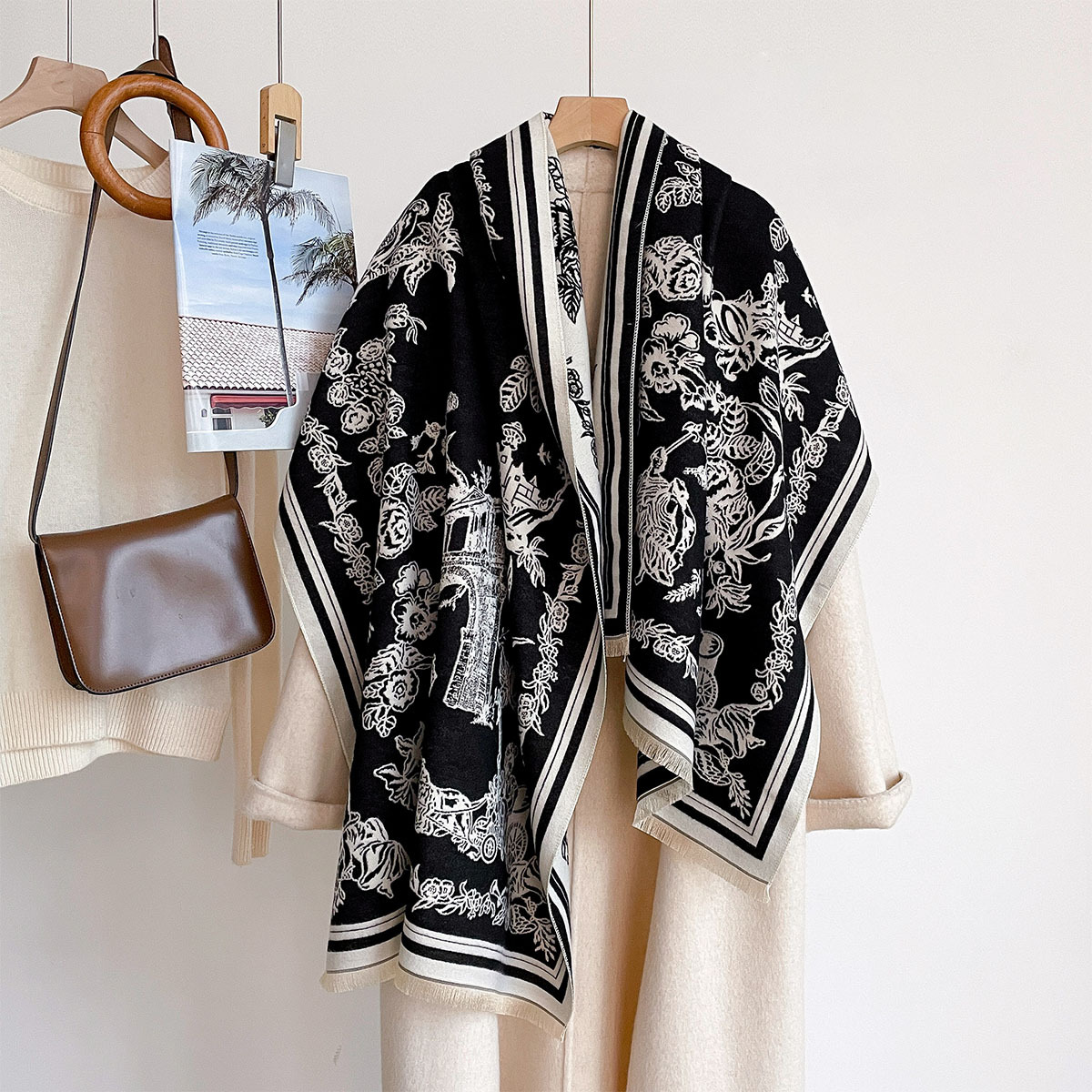 Scarf Female Hijab Pashmina Ba - đánh giá và giá Cashmere Pashmina Wrap