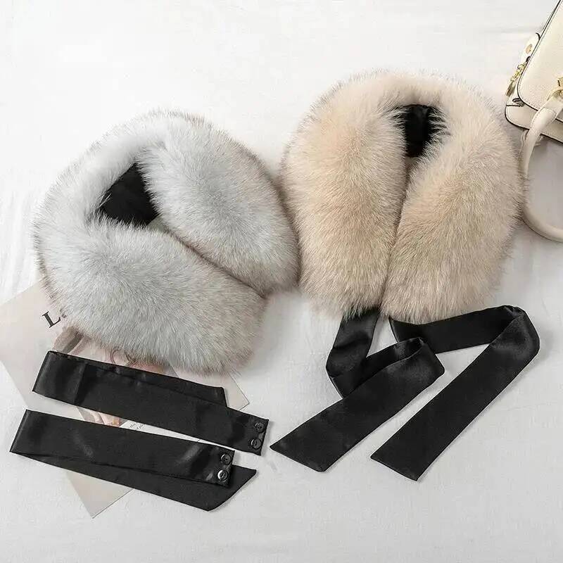 Fox Fur Collar Ladies Winter F - đánh giá và giá Shawl Wrap Winter