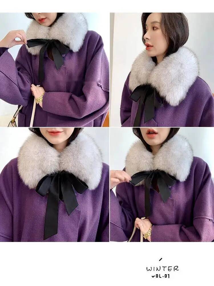 Fox Fur Collar Ladies Winter F - đánh giá và giá Shawl Wrap Winter
