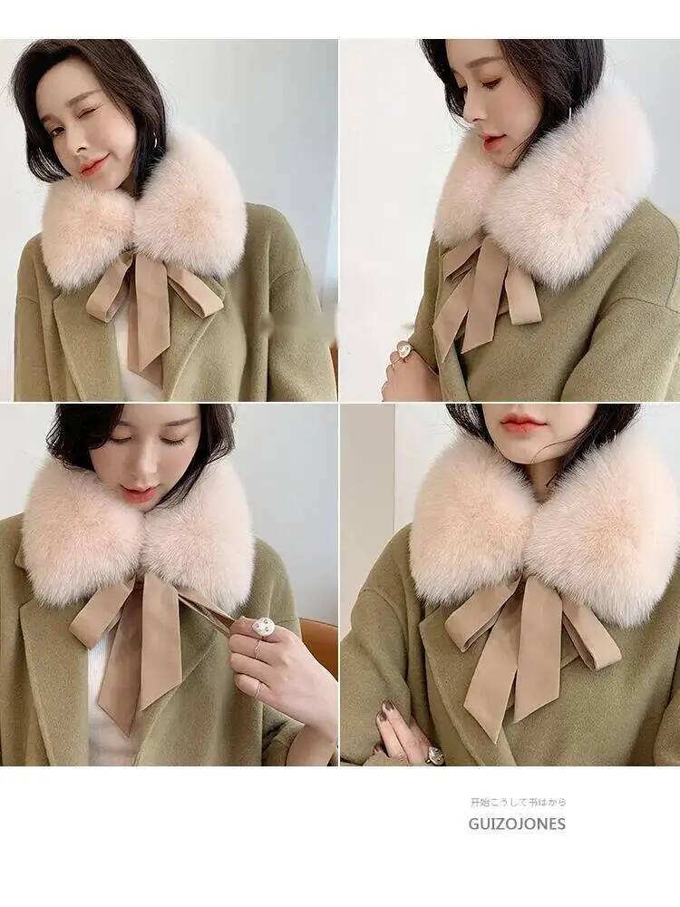 Fox Fur Collar Ladies Winter F - đánh giá và giá Shawl Wrap Winter