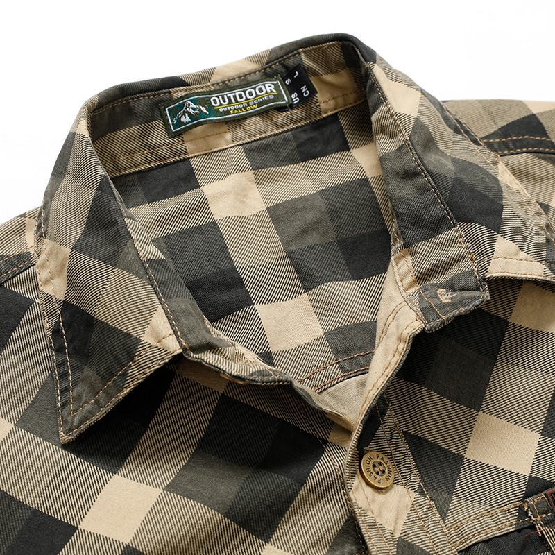 Men's Retro Workwear Checkered - đánh giá và giá Flannel Shirt Lined