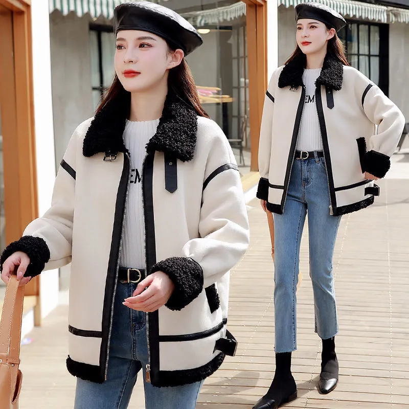 Lamb Fur Coat Female New Fall/ - đánh giá và giá Wool Coat Peacoat