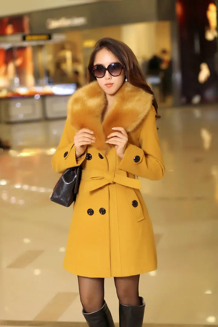 Mid Length Wool Coats Women Fu - đánh giá và giá Wool Coat Peacoat
