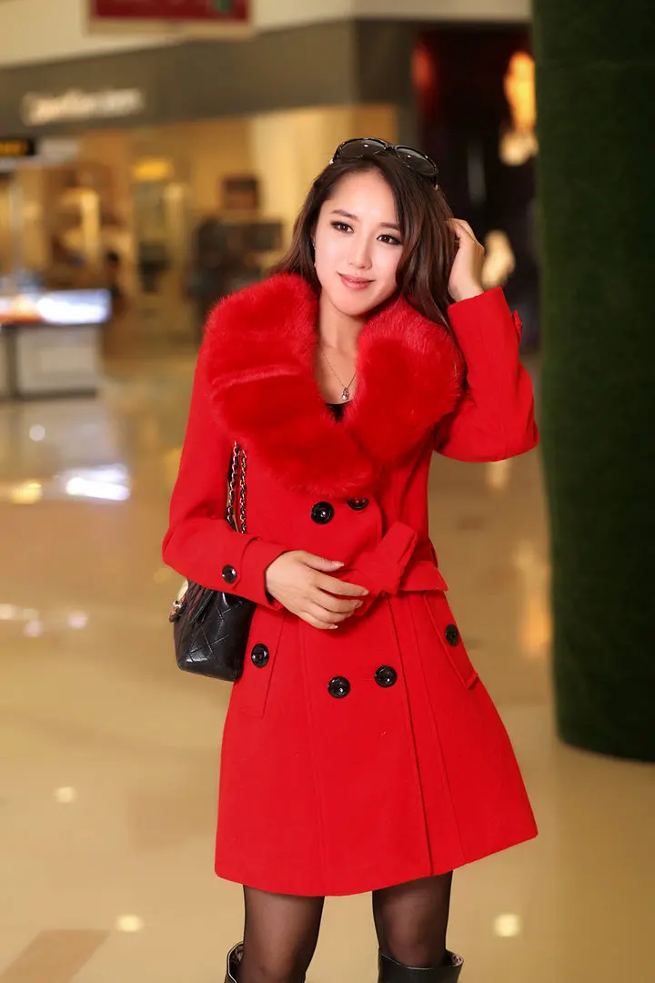 Mid Length Wool Coats Women Fu - đánh giá và giá Wool Coat Peacoat