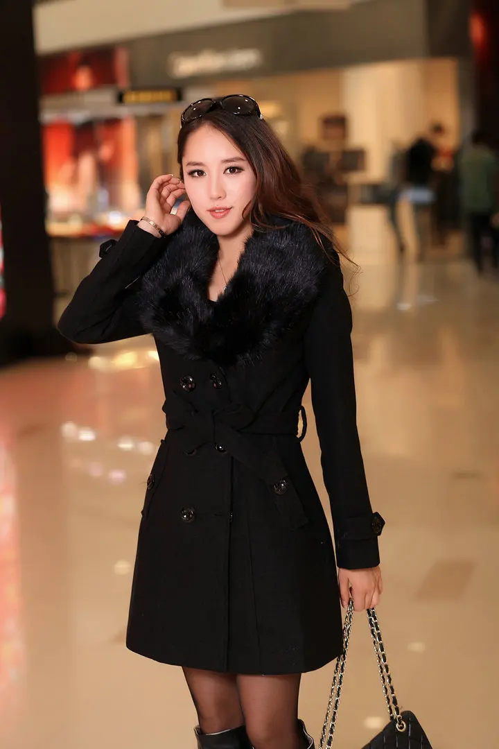 Mid Length Wool Coats Women Fu - đánh giá và giá Wool Coat Peacoat
